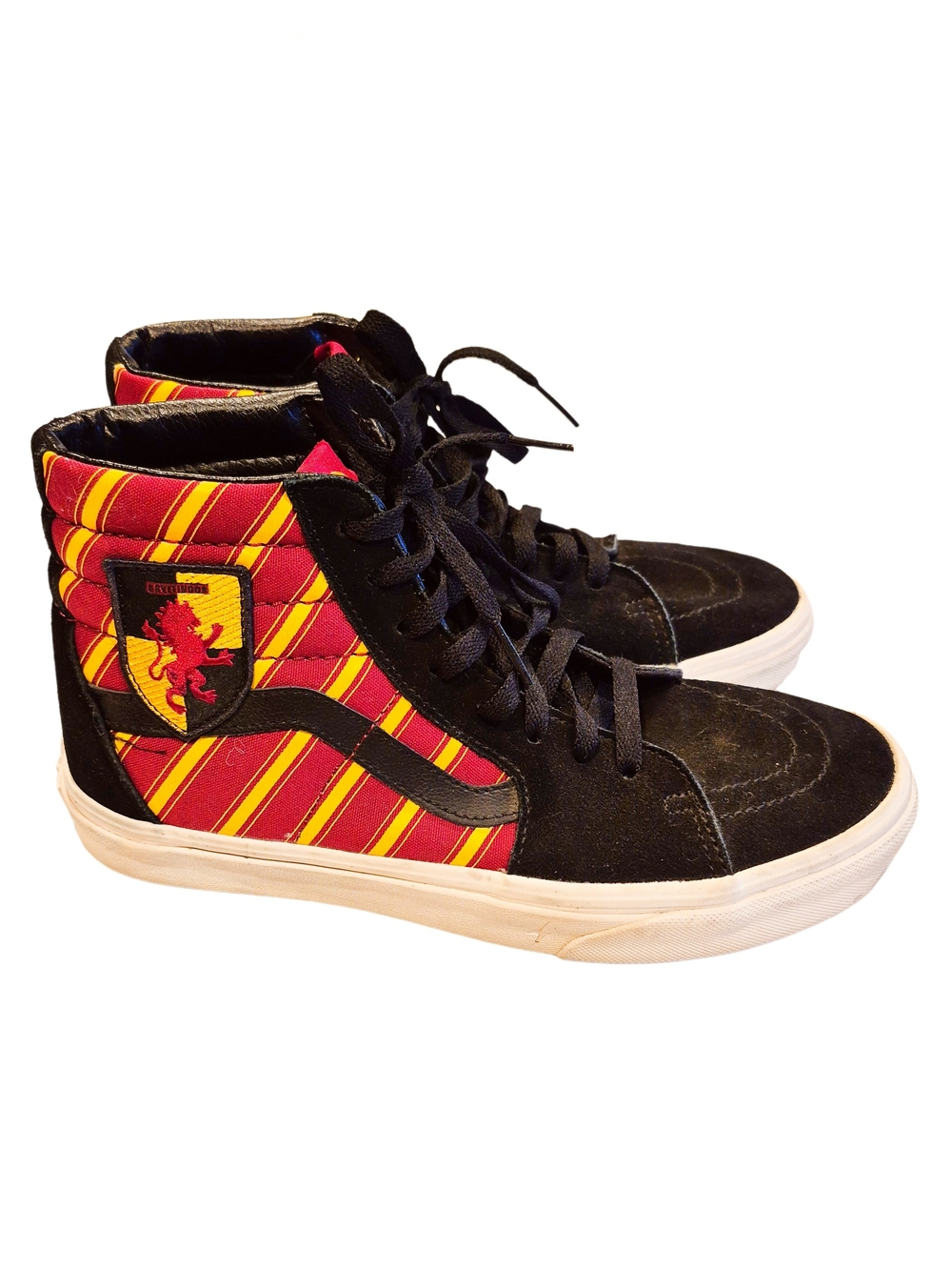 Vans x Harry Potter Gryffindor Sk8-Hi Sneakers Sz 7.5 Men/9 Women Box